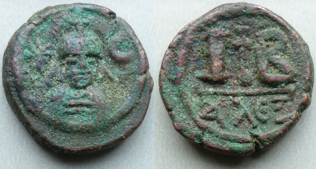 Khusro II, 12 nummi, Alexandria